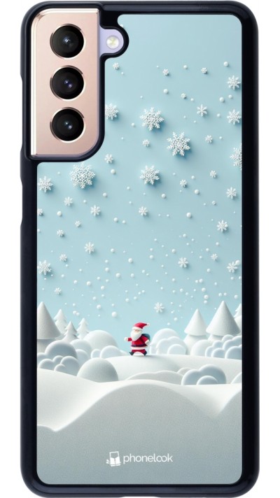 Coque Samsung Galaxy S21 5G - Noël 2023 Petit Père Flocon