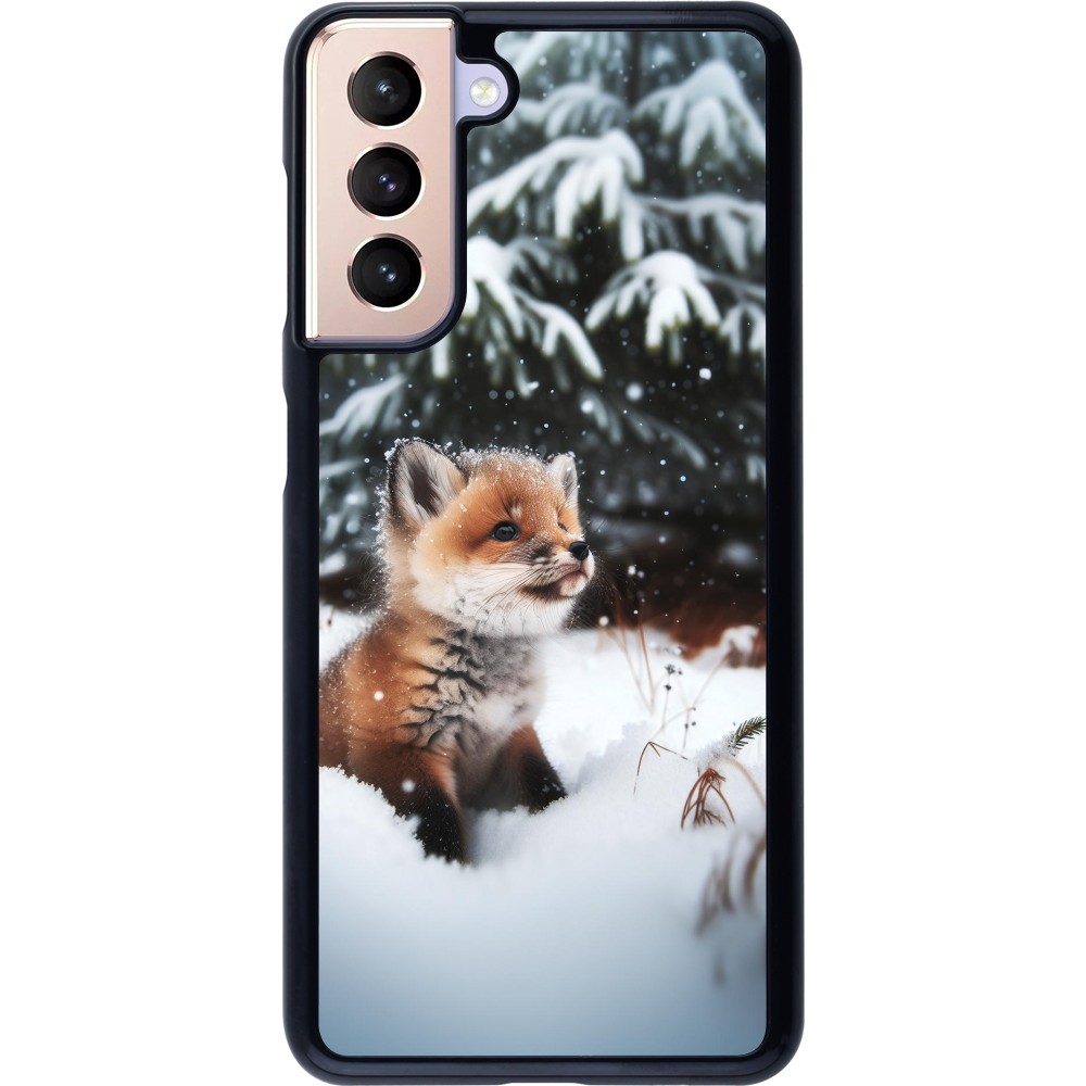 Samsung Galaxy S21 5G Case Hülle - Weihnachten 2023 Fuechslein Tanne
