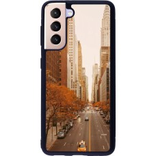 Coque Samsung Galaxy S21 5G - Silicone rigide noir Autumn 2024 New York city