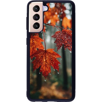 Coque Samsung Galaxy S21 5G - Silicone rigide noir Autumn 25 Rain