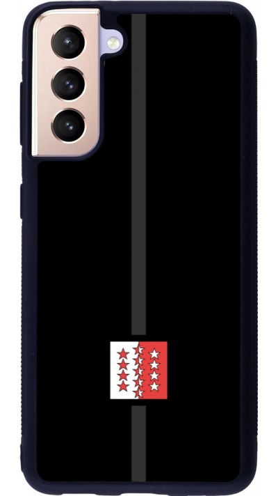 Samsung Galaxy S21 5G Case Hülle - Silikon schwarz Kanton VS schwarz