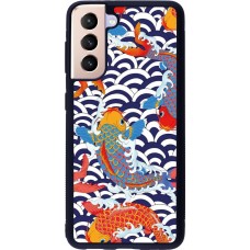 Samsung Galaxy S21 5G Case Hülle - Silikon schwarz Easter 2023 japanese fish