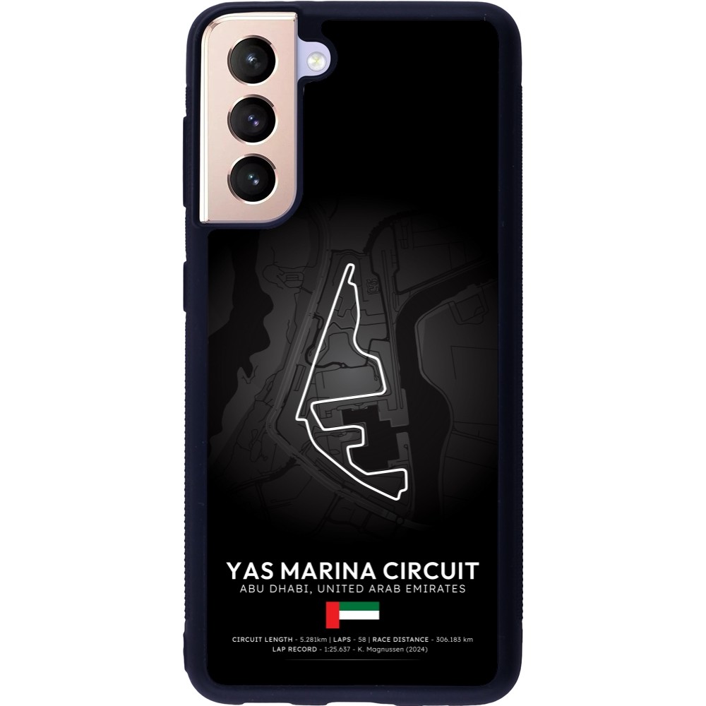 Coque Samsung Galaxy S21 5G - Silicone rigide noir F1 Track 2025 Abu Dhabi
