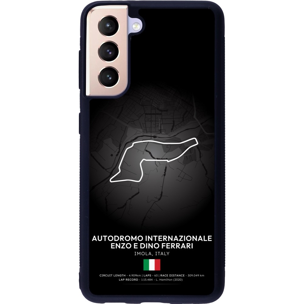 Samsung Galaxy S21 5G Case Hülle - Silikon schwarz F1 Track 2025 Emilia-Rogmana