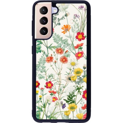 Samsung Galaxy S21 5G Case Hülle - Silikon schwarz Flora Botanical Wildlife