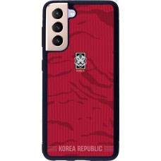 Samsung Galaxy S21 5G Case Hülle - Silikon schwarz Südkorea 2026 personalisierbares Fussballtrikot