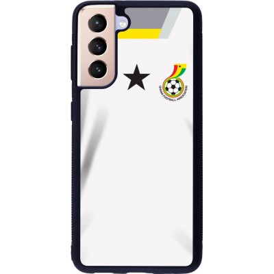 Samsung Galaxy S21 5G Case Hülle - Silikon schwarz Ghana 2022 personalisierbares Fussballtrikot