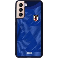 Samsung Galaxy S21 5G Case Hülle - Silikon schwarz Japan 2022 personalisierbares Fussballtrikot