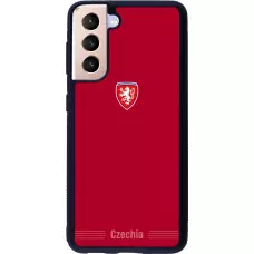 Samsung Galaxy S21 5G Case Hülle - Silikon schwarz Tschechische Republik 2026 personalisierbares Fussballtrikot