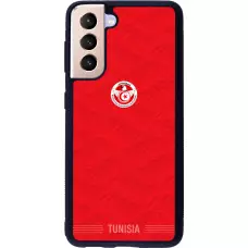 Samsung Galaxy S21 5G Case Hülle - Silikon schwarz Tunesien 2026 personalisierbares Fussballtrikot