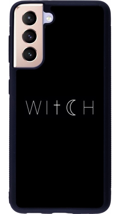 Samsung Galaxy S21 5G Case Hülle - Silikon schwarz Halloween 22 witch word
