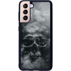 Samsung Galaxy S21 5G Case Hülle - Silikon schwarz Halloween 2024 smoky skull