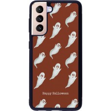 Coque Samsung Galaxy S21 5G - Silicone rigide noir Halloween 2025 Pattern of ghosts