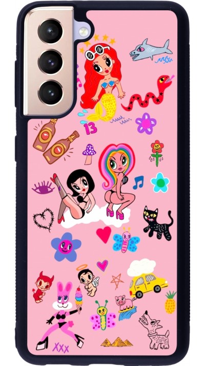 Samsung Galaxy S21 5G Case Hülle - Silikon schwarz Karol G La Bichota Manana Sera Bonito