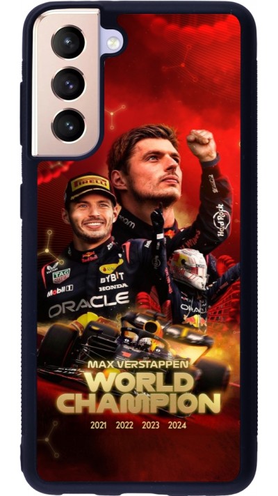 Samsung Galaxy S21 5G Case Hülle - Silikon schwarz Max Verstappen Champion 2023