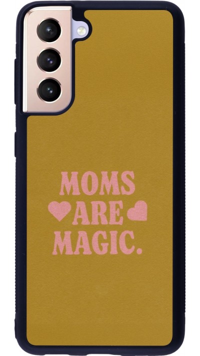 Samsung Galaxy S21 5G Case Hülle - Silikon schwarz Mom 2026 Are Magic