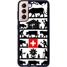 Samsung Galaxy S21 5G Case Hülle - Silikon schwarz Poya Schweiz 1
