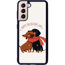 Samsung Galaxy S21 5G Case Hülle - Silikon schwarz Saint Valentines Day 26 Happy Valentine