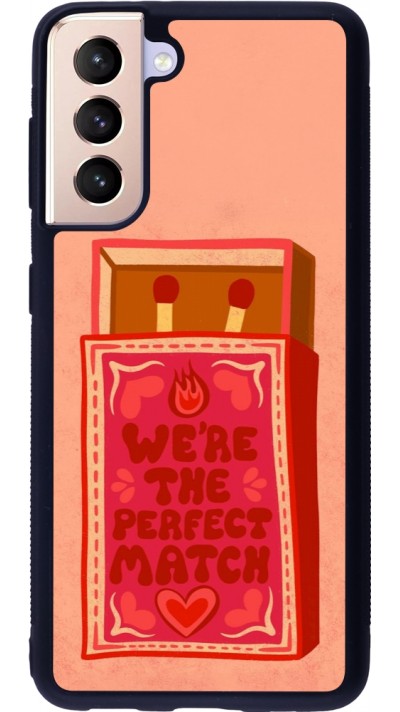 Samsung Galaxy S21 5G Case Hülle - Silikon schwarz Saint Valentines Day 26 Perfect Match