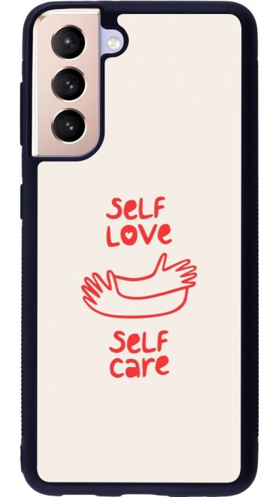Samsung Galaxy S21 5G Case Hülle - Silikon schwarz Saint Valentines Day 26 Self love self care