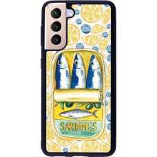 Samsung Galaxy S21 5G Case Hülle - Silikon schwarz Sardines in oil 2026