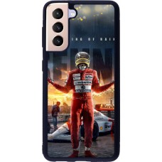 Coque Samsung Galaxy S21 5G - Silicone rigide noir Senna The King of Rain