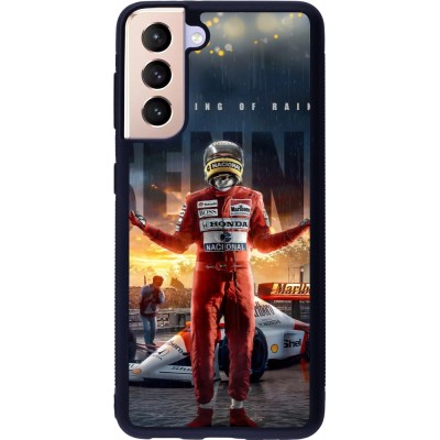 Samsung Galaxy S21 5G Case Hülle - Silikon schwarz Senna The King of Rain