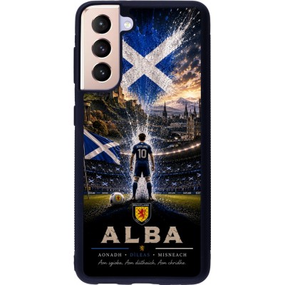 Samsung Galaxy S21 5G Case Hülle - Silikon schwarz Fussball Schottland splash 2026