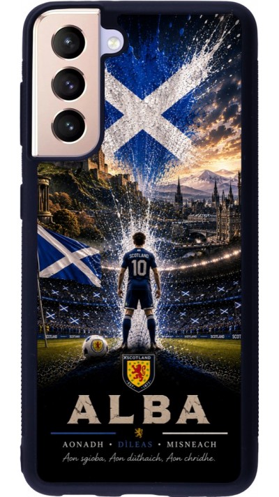 Samsung Galaxy S21 5G Case Hülle - Silikon schwarz Fussball Schottland splash 2026