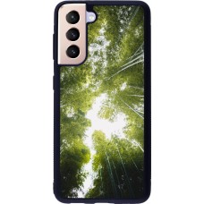 Samsung Galaxy S21 5G Case Hülle - Silikon schwarz Spring 23 forest blue sky