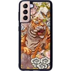 Samsung Galaxy S21 5G Case Hülle - Silikon schwarz Spring 23 japanese tiger