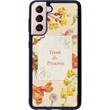 Coque Samsung Galaxy S21 5G - Silicone rigide noir Trust the process Spring 2026