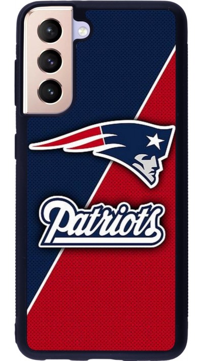 Samsung Galaxy S21 5G Case Hülle - Silikon schwarz Super Bowl 26 Patriots 1