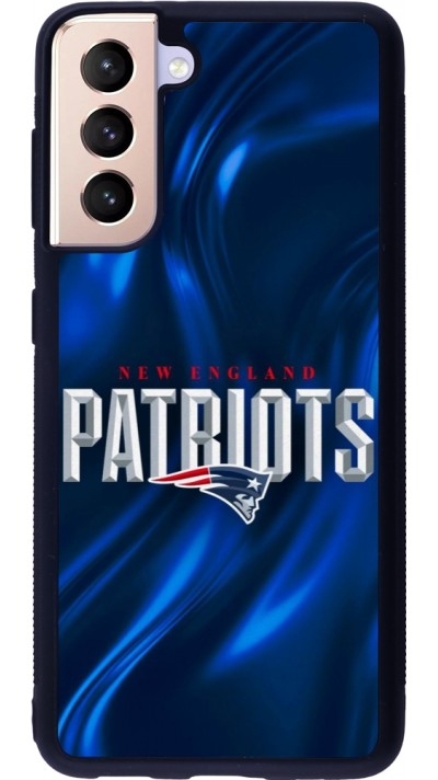 Samsung Galaxy S21 5G Case Hülle - Silikon schwarz Super Bowl 26 Patriots 2
