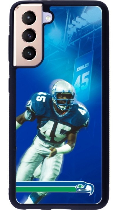 Samsung Galaxy S21 5G Case Hülle - Silikon schwarz Super Bowl 26 Seattle 1