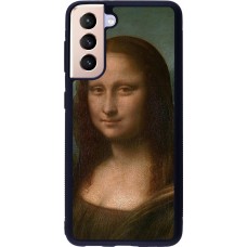 Samsung Galaxy S21 5G Case Hülle - Silikon schwarz Kunstbild - Mona Lisa - Leonardo de Vinci