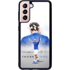 Samsung Galaxy S21 5G Case Hülle - Silikon schwarz Thank you Roger