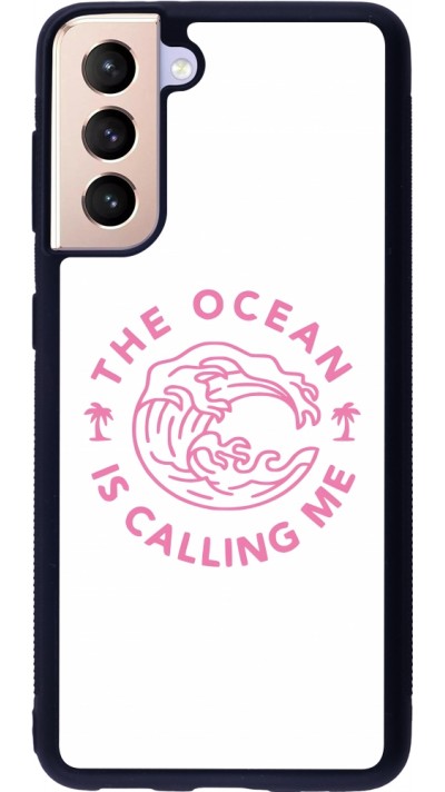 Samsung Galaxy S21 5G Case Hülle - Silikon schwarz The Ocean is calling me