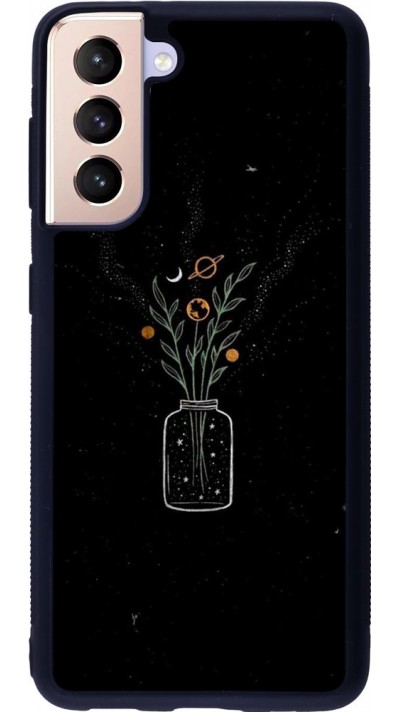 Coque Samsung Galaxy S21 5G - Silicone rigide noir Vase black