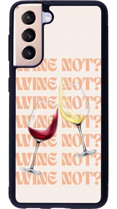 Samsung Galaxy S21 5G Case Hülle - Silikon schwarz Wine not