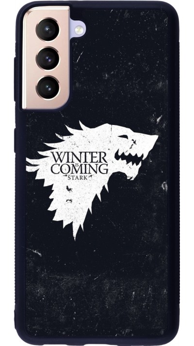 Samsung Galaxy S21 5G Case Hülle - Silikon schwarz Winter is coming Stark