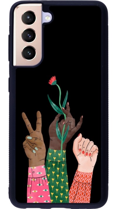 Coque Samsung Galaxy S21 5G - Silicone rigide noir Womens day 2026 2