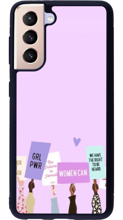 Coque Samsung Galaxy S21 5G - Silicone rigide noir Womens day 2026 9