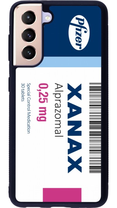 Samsung Galaxy S21 5G Case Hülle - Silikon schwarz Xanax Alprazolam 2025