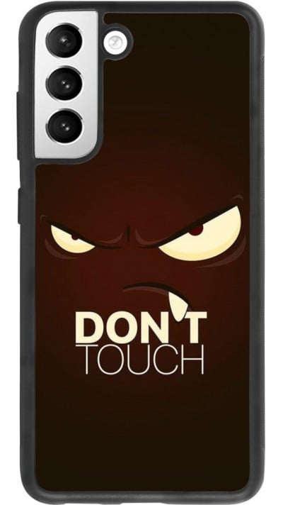 Coque Samsung Galaxy S21 FE 5G - Silicone rigide noir Angry Dont Touch