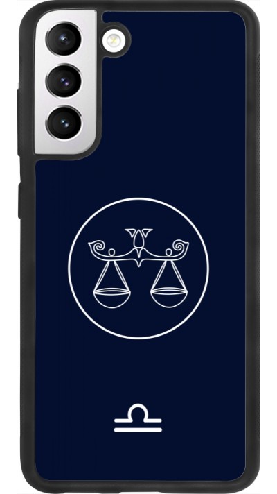 Coque Samsung Galaxy S21 FE 5G - Silicone rigide noir Astrologie Balance