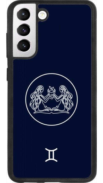Coque Samsung Galaxy S21 FE 5G - Silicone rigide noir Astrologie Gémeaux
