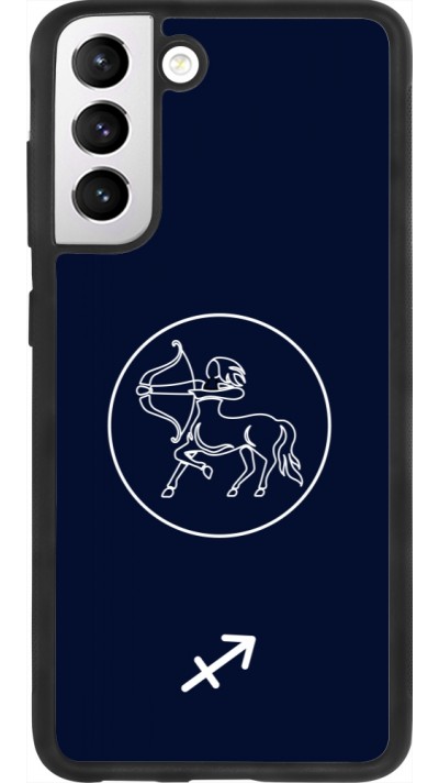 Coque Samsung Galaxy S21 FE 5G - Silicone rigide noir Astrologie Sagittaire