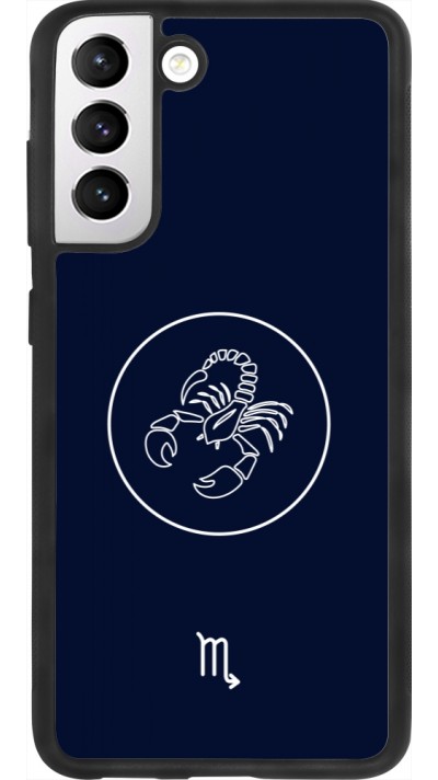 Coque Samsung Galaxy S21 FE 5G - Silicone rigide noir Astrologie Scorpion
