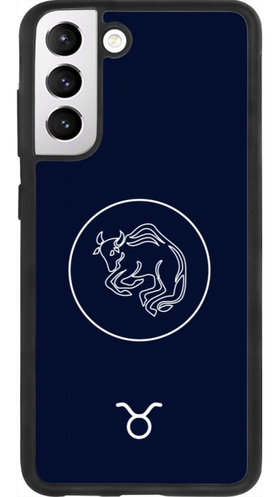 Coque Samsung Galaxy S21 FE 5G - Silicone rigide noir Astrologie Taureau